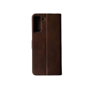 Synthetic Leather Flip Case Case for Samsung Galaxy S21 Plus (Brown) by 9eight5