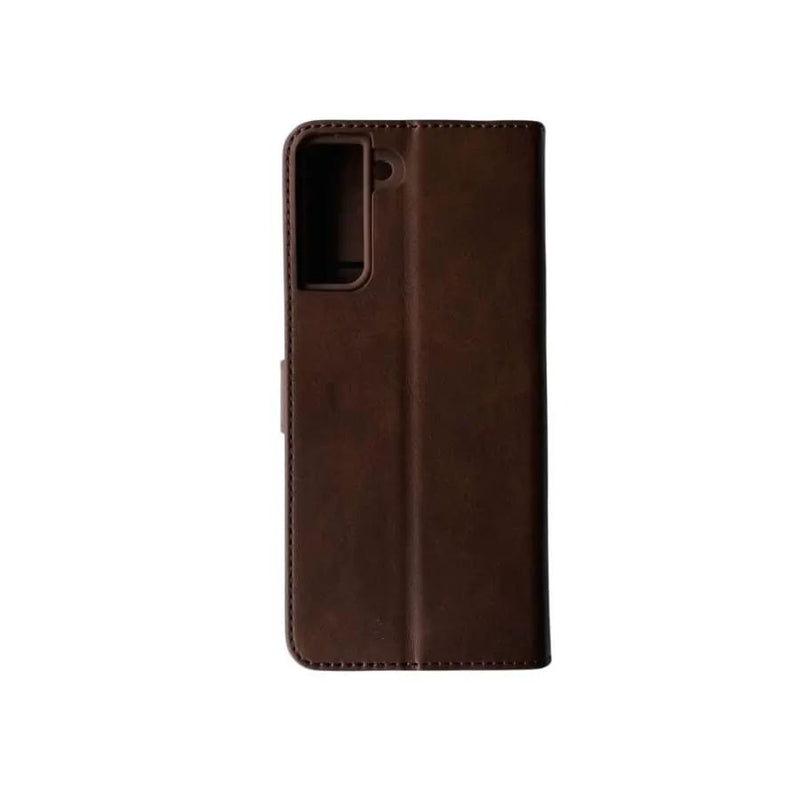 Synthetic Leather Flip Case Case for Samsung Galaxy S21 Plus (Brown) by 9eight5