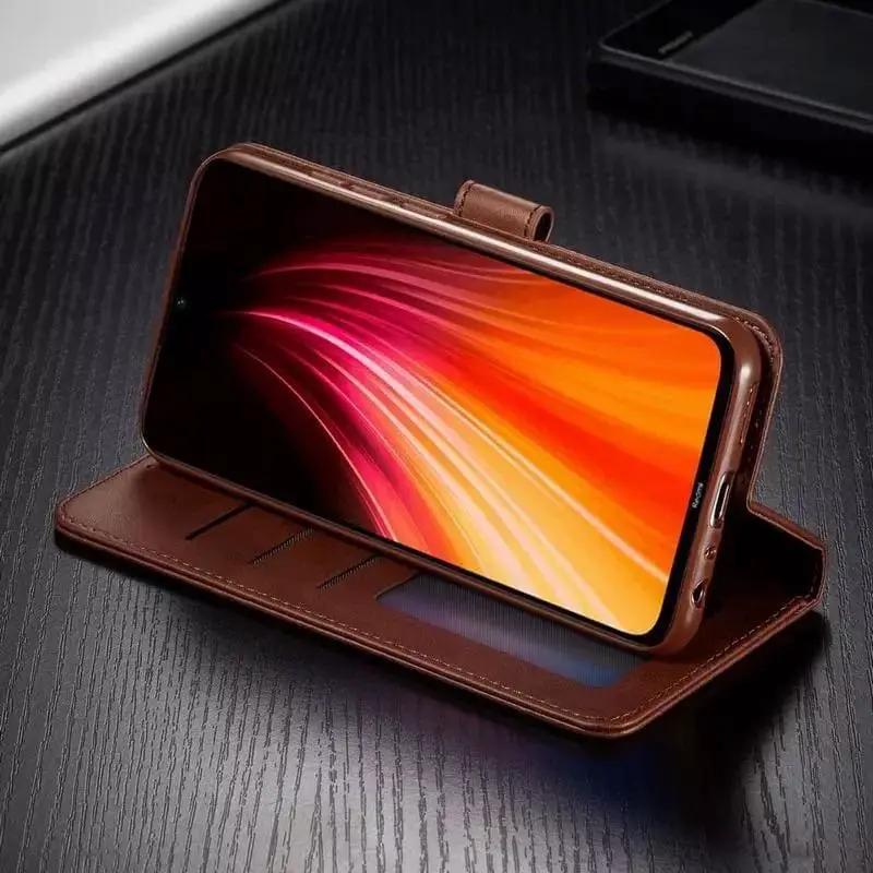 Synthetic Leather Flip Case Case for Samsung Galaxy S21 Plus (Brown) by 9eight5