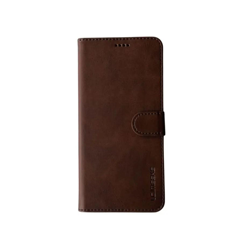 Synthetic Leather Flip Case Case for Samsung Galaxy S21 Plus (Brown) by 9eight5