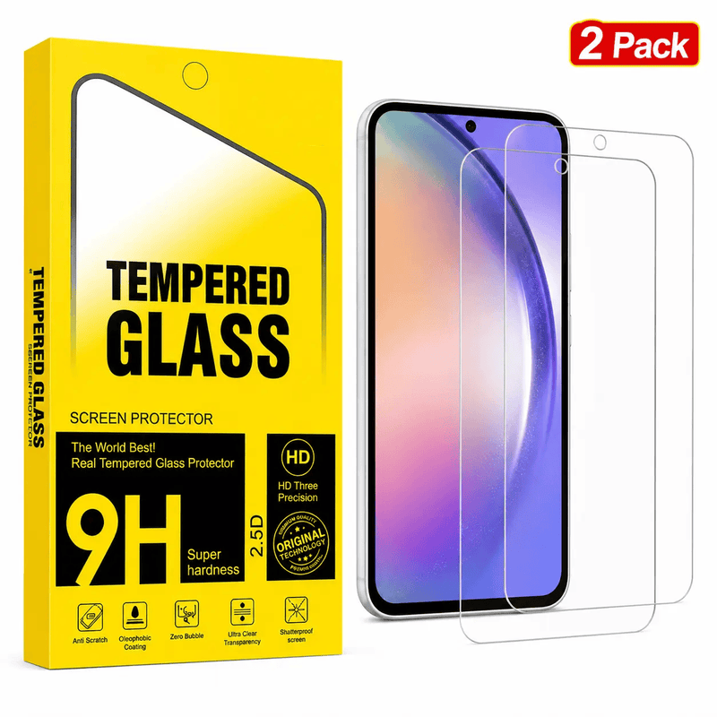 techplus Samsung Galaxy S21 Tempered Glass Screen Protector 2 Pack 9H Rounded Edge Samsung Galaxy S21 Tempered Glass Screen Protector 9H