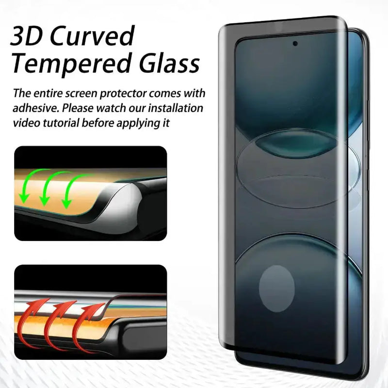 techplus Screen protector Samsung Galaxy S21 Ultra Privacy Tempered Glass Screen Protector – 9H HD Anti-Spy, 2.5D Rounded Edge, Impact & Scratch Resistant Samsung Galaxy S21 Ultra Privacy Tempered Glass