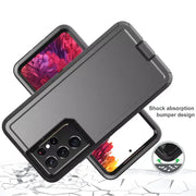 techplus Samsung Galaxy S21 Ultra Triple Layer Armor Hard Case | 3-Layer Armor PC TPU Cover Techplus Samsung Galaxy S21 Ultra Armor Case