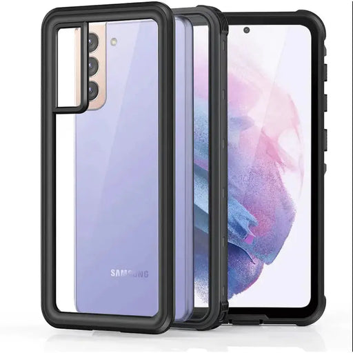 techplus Samsung Galaxy S21 Waterproof Case | Redpepper Shockproof Clear Cover Samsung Galaxy S21 Clear Back Waterproof Case