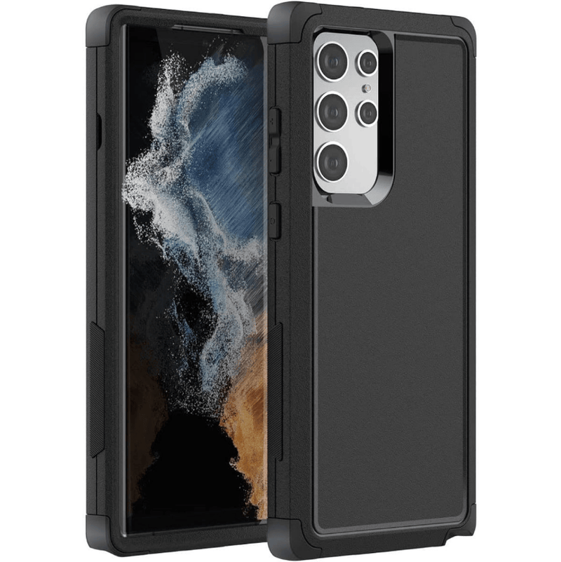 techplus Samsung Galaxy S22 Ultra Triple Layer Armor Hard Case Protection Samsung Galaxy S22 Ultra Triple Layer Armor Case