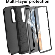 techplus Samsung Galaxy S22 Ultra Triple Layer Armor Hard Case Protection Samsung Galaxy S22 Ultra Triple Layer Armor Case