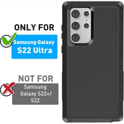 techplus Samsung Galaxy S22 Ultra Triple Layer Armor Hard Case Protection Samsung Galaxy S22 Ultra Triple Layer Armor Case