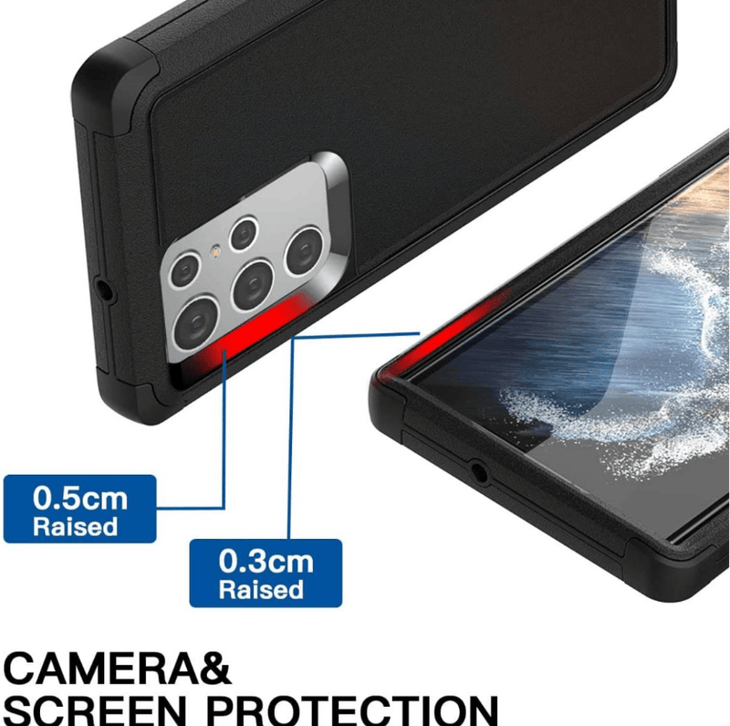 techplus Samsung Galaxy S21 Ultra Triple Layer Armor Hard Case Shockproof Protection Techplus Samsung Galaxy S21 Ultra Armor Case