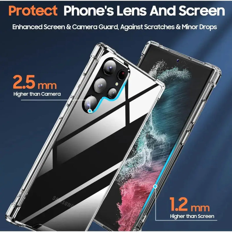 techplus Mobile Phone Case Samsung Galaxy S22 Ultra ROAR Armor Gel HD Clear Case Samsung Galaxy S22 Ultra ROAR Armor Gel HD Clear Case