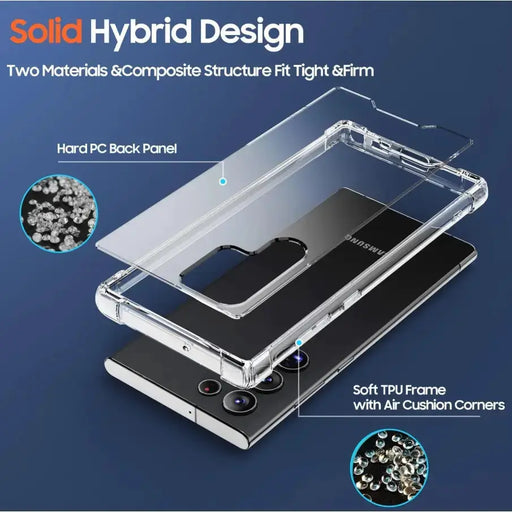 techplus Mobile Phone Case Samsung Galaxy S22 Ultra ROAR Armor Gel HD Clear Case Samsung Galaxy S22 Ultra ROAR Armor Gel HD Clear Case