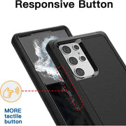 techplus Samsung Galaxy S22 Ultra Triple Layer Armor Hard Case | 3-Layer Armor PC TPU Cover Samsung Galaxy S22 Ultra Triple Layer Armor Case