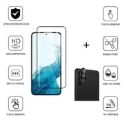 Tempered Glass Protector for Samsung Galaxy S23 (2 in 1) by 9eight5