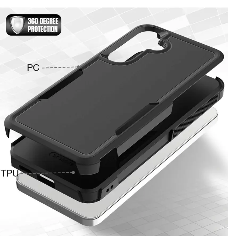 Samsung Galaxy S23 FE Dual Layer Armor Hard Case by techplus