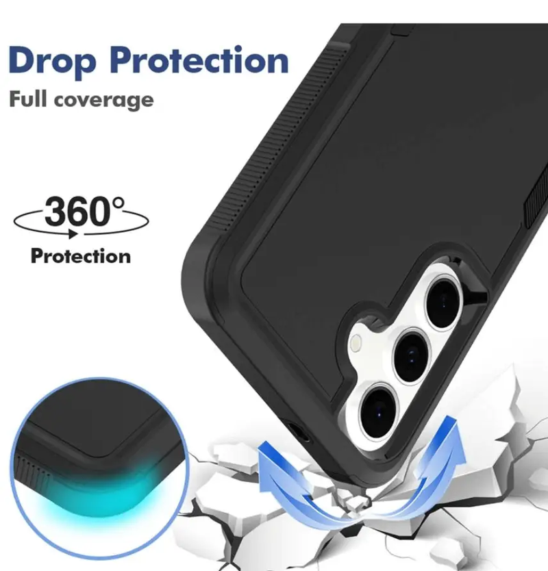 Samsung Galaxy S23 FE Dual Layer Armor Hard Case by techplus