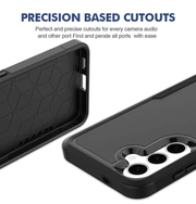 Samsung Galaxy S23 FE Dual Layer Armor Hard Case by techplus