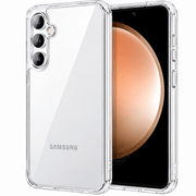 techplus Samsung Galaxy S23 FE Hybrid Ultra Clear Shockproof Case with Hard Back Samsung Galaxy S23 FE Hybrid Ultra Clear Case