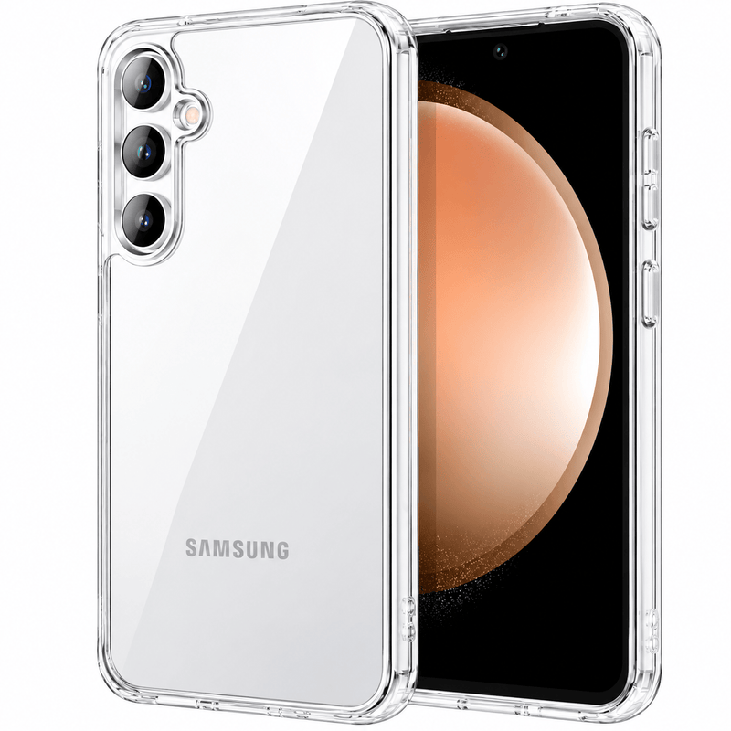 techplus Samsung Galaxy S23 FE Hybrid Ultra Clear Shockproof Case with Hard Back Samsung Galaxy S23 FE Hybrid Ultra Clear Case