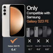 techplus Samsung Galaxy S23 FE Hybrid Ultra Clear Shockproof Case with Hard Back Samsung Galaxy S23 FE Hybrid Ultra Clear Case