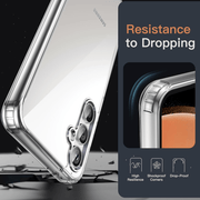 techplus Samsung Galaxy S23 FE Hybrid Ultra Clear Shockproof Case with Hard Back Samsung Galaxy S23 FE Hybrid Ultra Clear Case