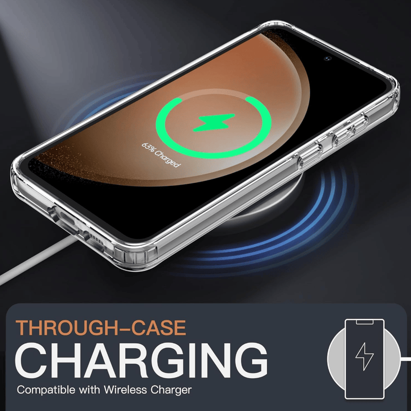 techplus Samsung Galaxy S23 FE Hybrid Ultra Clear Shockproof Case with Hard Back Samsung Galaxy S23 FE Hybrid Ultra Clear Case