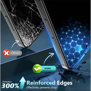 techplus Screen protector Samsung Galaxy S23 FE Privacy Tempered Glass Screen Protector (2 Pack) – 9H HD Anti-Spy, 2.5D Rounded Edge, Impact & Scratch Resistant Samsung Galaxy S23 FE Privacy Screen Protector 2 Pack