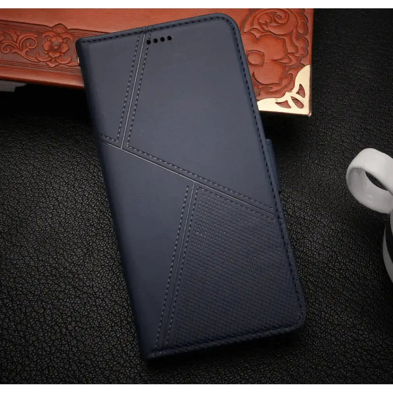 techplus Mobile Phone Case Samsung Galaxy S23 Flip Wallet Case Cowhide Dot Pattern Samsung Galaxy S23 Flip Wallet Case Cowhide Dot Pattern | NZ