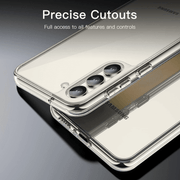 techplus Samsung Galaxy S23 Hybrid Ultra Clear Shockproof Case – Hard Back with Soft Bumper Samsung Galaxy S23 Hybrid Ultra Clear Case