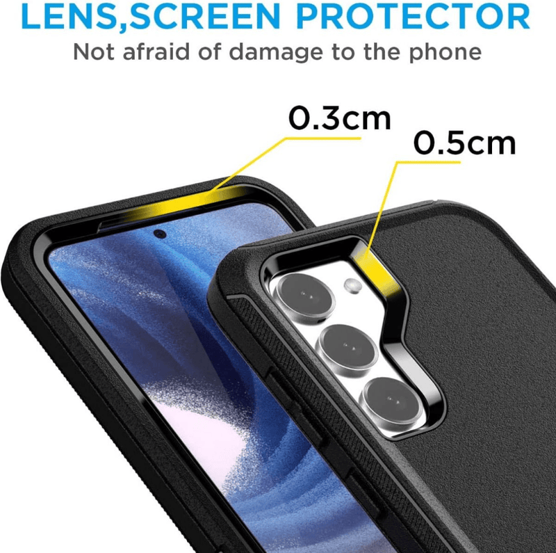 techplus Samsung Galaxy S23 Triple Layer Armor Case Shockproof Protective Cover Samsung Galaxy S23 Triple Layer Armor Case Shockproof