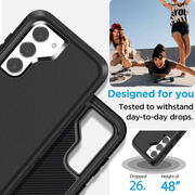 techplus Samsung Galaxy S23 Triple Layer Armor Case Shockproof Protective Cover Samsung Galaxy S23 Triple Layer Armor Case Shockproof