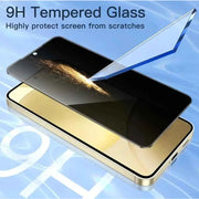 techplus Screen protector Samsung Galaxy S23 Privacy Tempered Glass Screen Protector – 9H HD Anti-Spy, 2.5D Rounded Edge, Impact & Scratch Resistant Samsung Galaxy S23 Privacy Screen Protector Anti Spy 9H