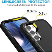 techplus Samsung Galaxy S23 Triple Layer Armor Hard Case | 3-Layer Armor PC TPU Cover Samsung Galaxy S23 Triple Layer Armor Case Shockproof