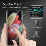 techplus Screen protector Samsung Galaxy S23 Ultra Clear Tempered Glass Screen Protector – 9H HD, 2.5D Rounded Edge, Impact & Scratch Resistant Samsung Galaxy S23 Ultra Glass Screen Protector