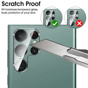techplus Screen protector Samsung Galaxy S23 Ultra Glass Camera Lens Shield Protector Samsung Galaxy S23 Ultra Glass Camera Lens Shield Protector