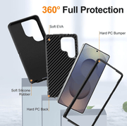 techplus Samsung Galaxy S23 Ultra Triple Layer Armor Case Tough Protective Cover Samsung Galaxy S23 Ultra Triple Layer Armor Case