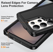 techplus Samsung Galaxy S23 Ultra Triple Layer Armor Case Tough Protective Cover Samsung Galaxy S23 Ultra Triple Layer Armor Case