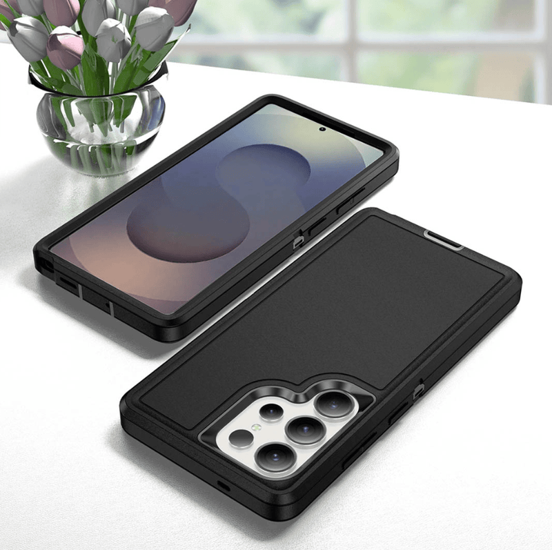 techplus Samsung Galaxy S23 Ultra Triple Layer Armor Case Tough Protective Cover Samsung Galaxy S23 Ultra Triple Layer Armor Case