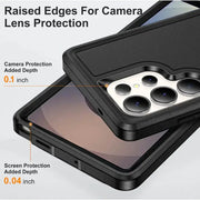 techplus Samsung Galaxy S23 Ultra Triple Layer Armor Hard Case | 3-Layer Armor PC TPU Cover Samsung Galaxy S23 Ultra Triple Layer Armor Case