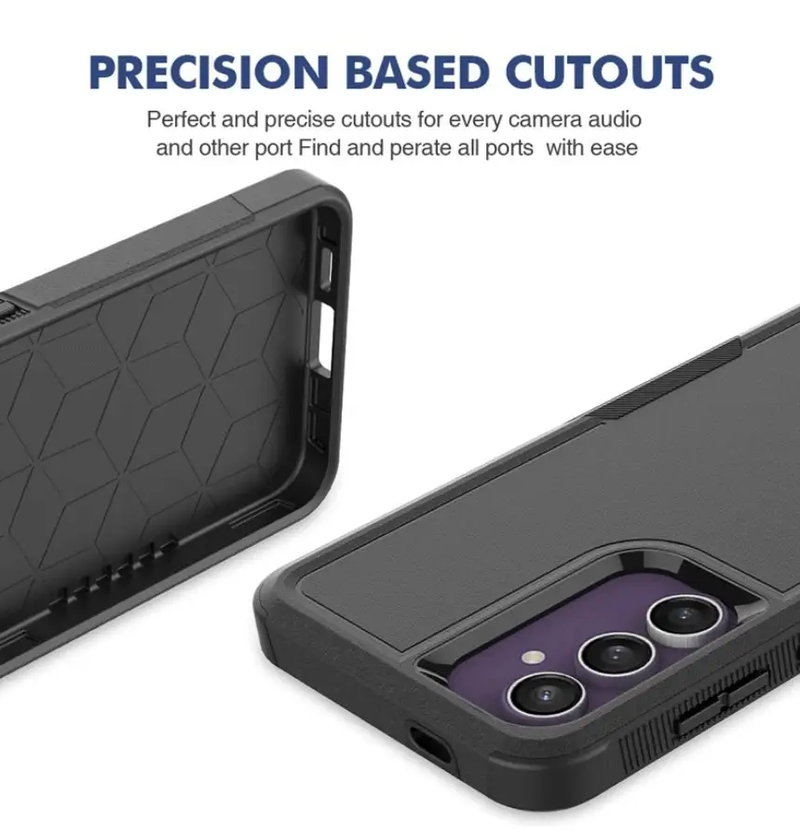 Samsung Galaxy S24 FE Dual Layer Armor Hard Case by techplus