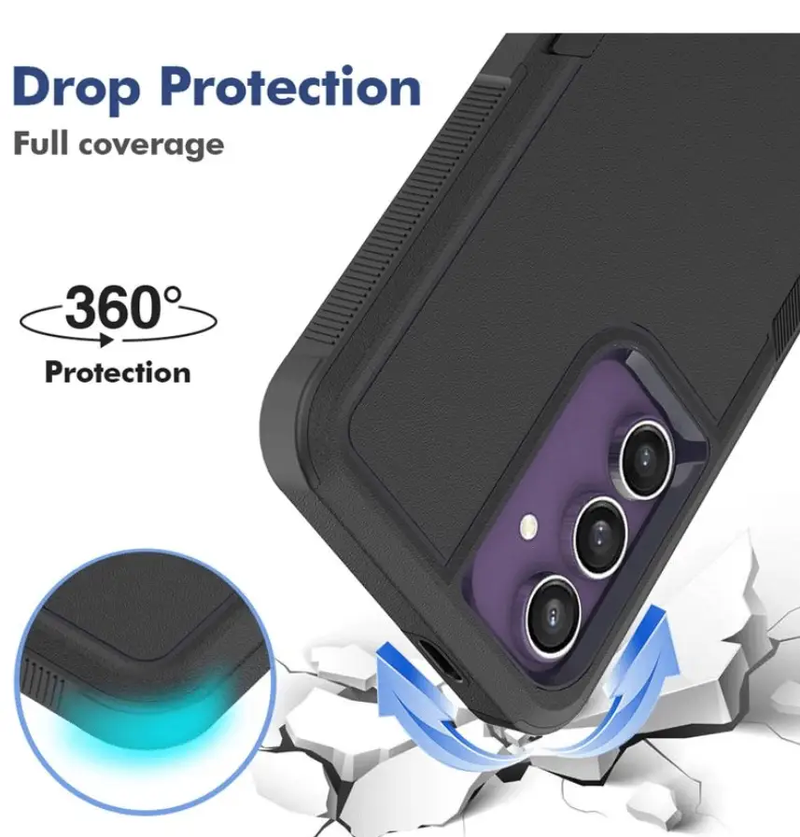 Samsung Galaxy S24 FE Dual Layer Armor Hard Case by techplus