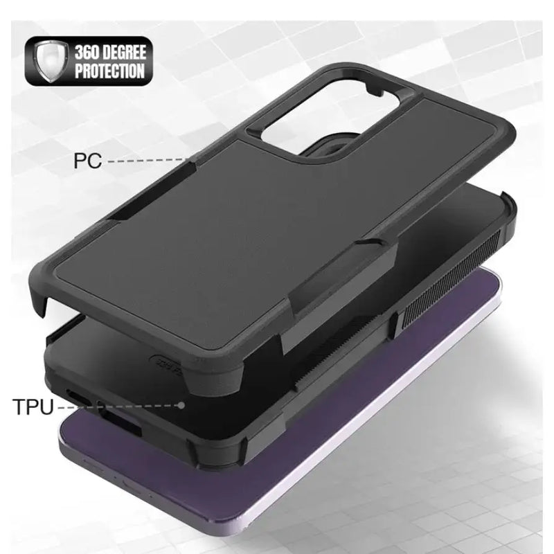 techplus Mobile Phone Case Samsung Galaxy S24 Dual Layer Armor Hard Case Samsung Galaxy S24 Dual Layer Armor Hard Case | NZ