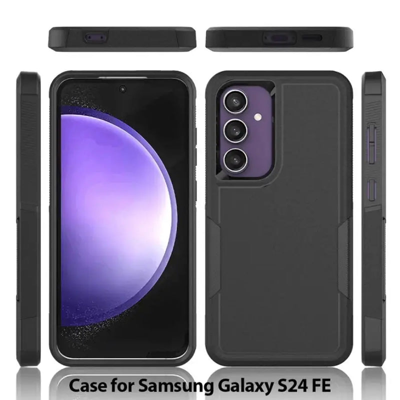 techplus Mobile Phone Case Samsung Galaxy S24 FE Dual Layer Armor Hard Case Samsung Galaxy S24 FE Dual Layer Armor Hard Case | NZ
