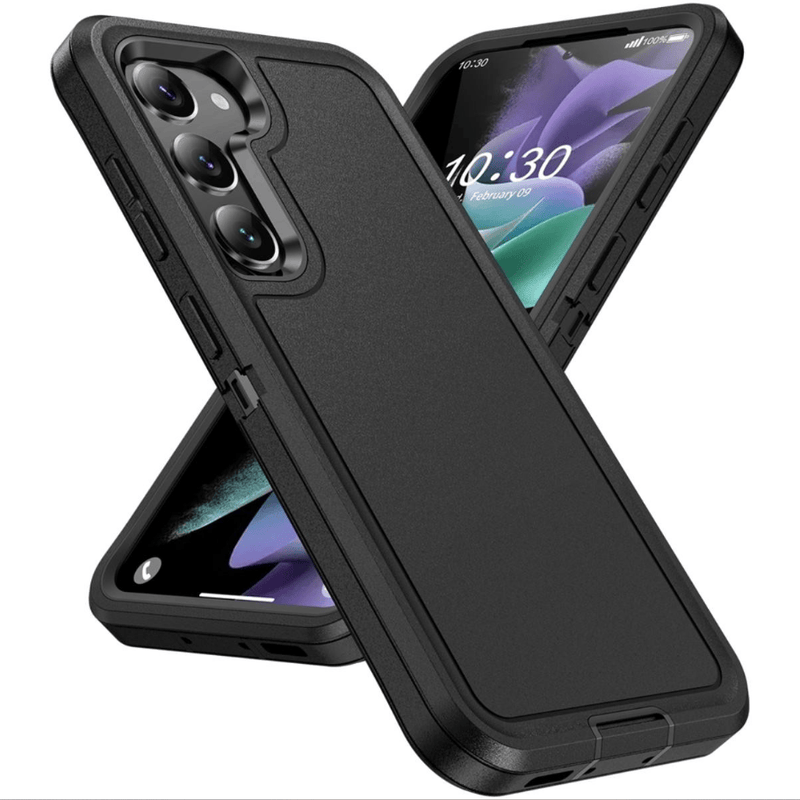 techplus Samsung Galaxy S24 FE Triple Layer Armor Case PC TPU Shockproof Cover Samsung Galaxy S24 FE Triple Layer Armor Case