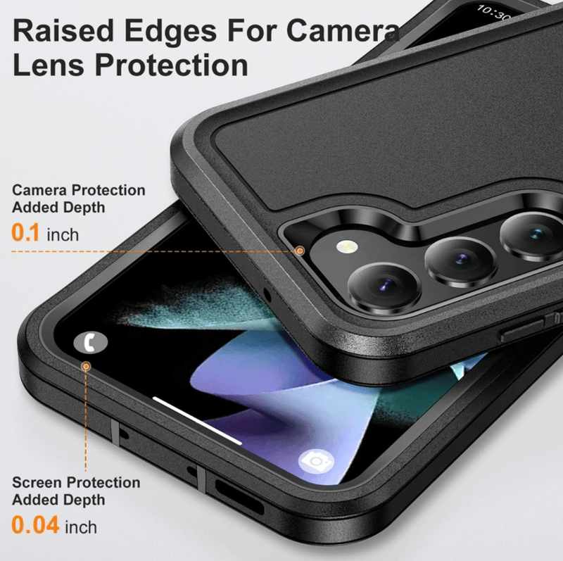 techplus Samsung Galaxy S24 Triple Layer Armor Hard Case PC TPU Cover Shockproof Samsung Galaxy S24 Triple Layer Armor Case Techplus