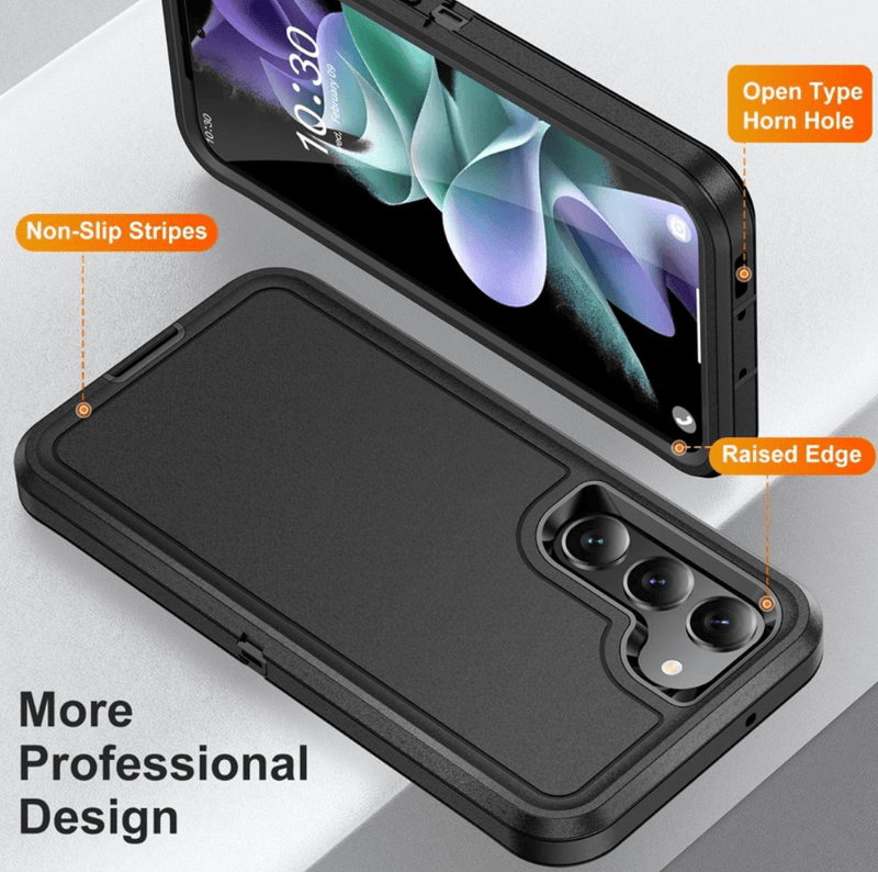 techplus Samsung Galaxy S24 Plus Triple Layer Armor Case Heavy Duty Shockproof Samsung Galaxy S24 Plus Triple Layer Armor Case