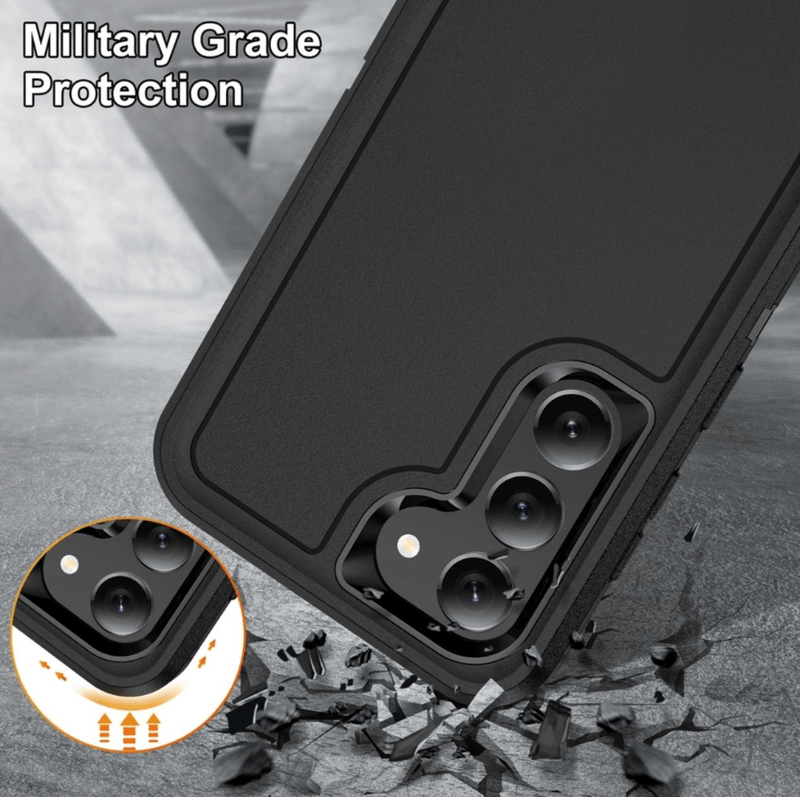 techplus Samsung Galaxy S24 Triple Layer Armor Hard Case PC TPU Cover Shockproof Samsung Galaxy S24 Triple Layer Armor Case Techplus