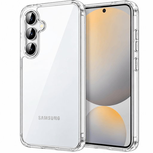 techplus Samsung Galaxy S24 FE Hybrid Ultra Clear Shockproof Case With Hard Back Samsung Galaxy S24 FE Hybrid Ultra Clear Case
