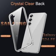 techplus Samsung Galaxy S24 FE Hybrid Ultra Clear Shockproof Case With Hard Back Samsung Galaxy S24 FE Hybrid Ultra Clear Case