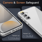 techplus Samsung Galaxy S24 FE Hybrid Ultra Clear Shockproof Case With Hard Back Samsung Galaxy S24 FE Hybrid Ultra Clear Case