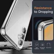 techplus Samsung Galaxy S24 FE Hybrid Ultra Clear Shockproof Case With Hard Back Samsung Galaxy S24 FE Hybrid Ultra Clear Case