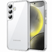 techplus Samsung Galaxy S24 Hybrid Ultra Clear Shockproof Case With Hard Back Samsung Galaxy S24 Hybrid Ultra Clear Case Hard Back